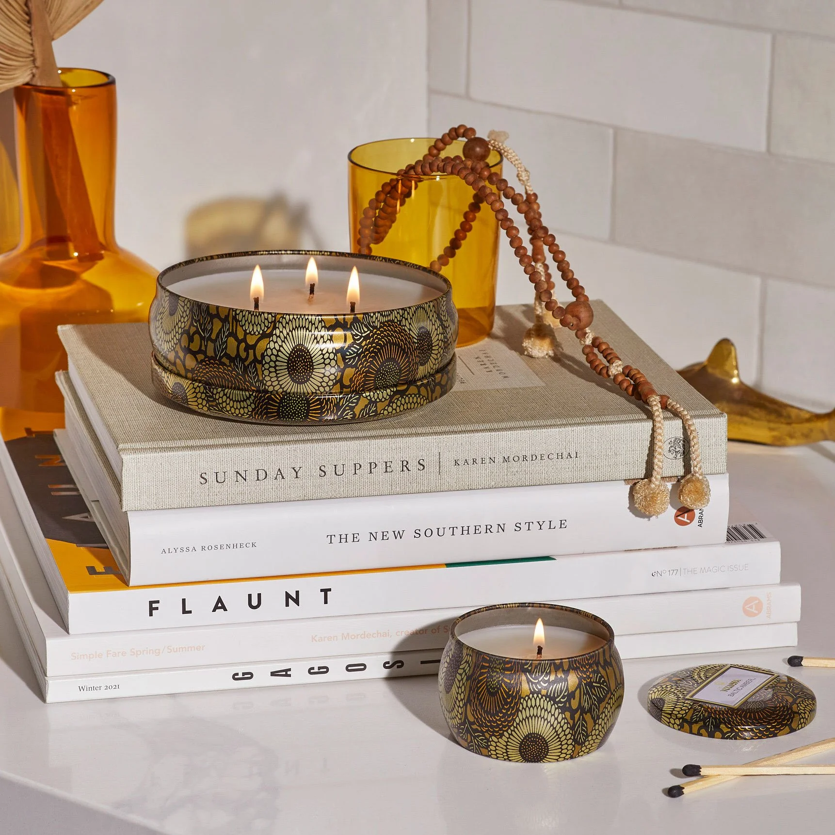 Baltic Amber - 3 Wick Tin Candle - Image 4