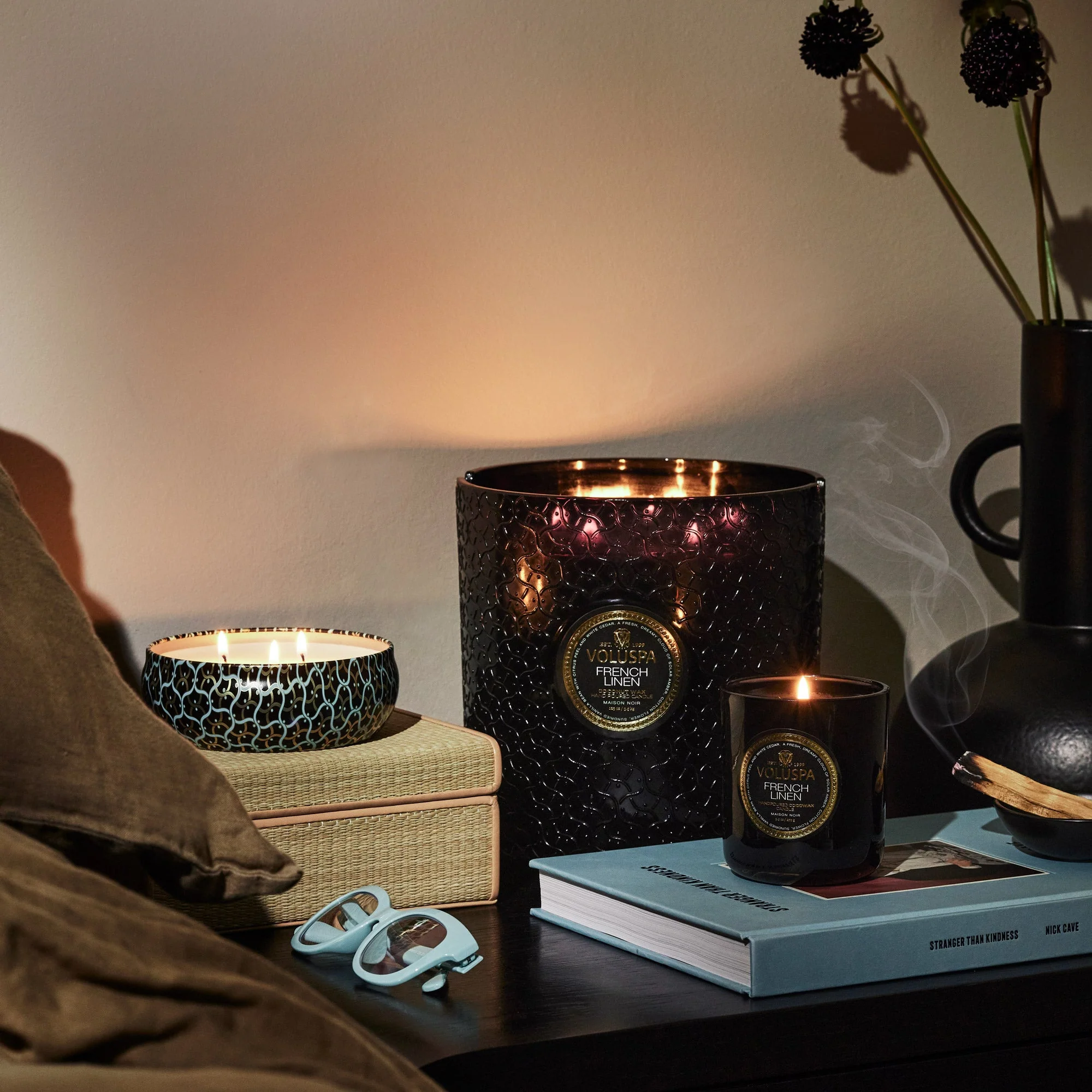 French Linen - 5 Wick Hearth Candle - Image 2