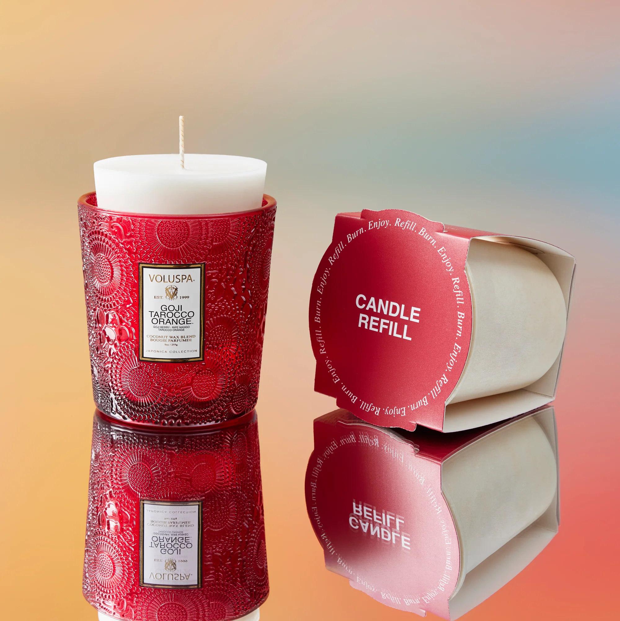 Goji Tarocco Orange - Classic Candle & Refill - Image 2