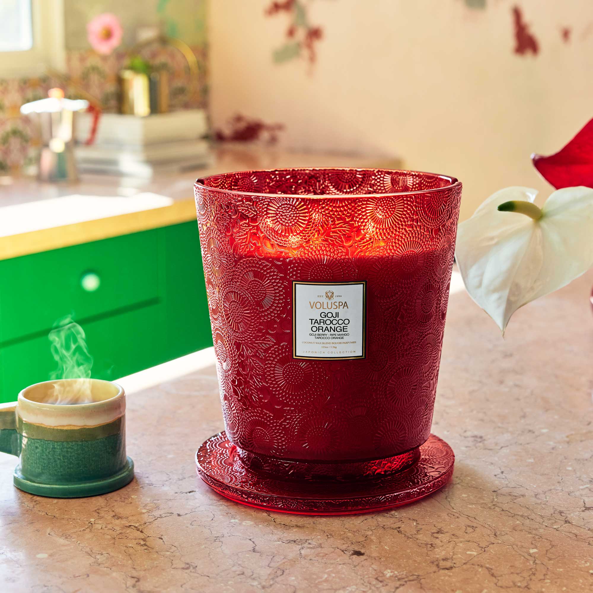 Goji Tarocco Orange - 5 Wick Hearth Candle - Image 3