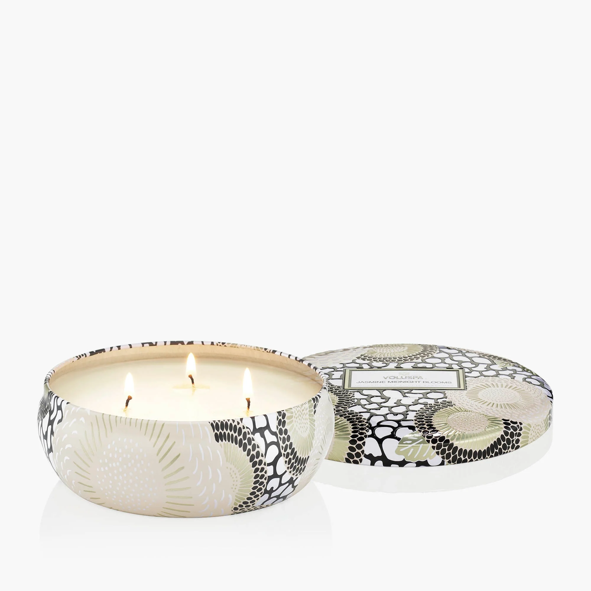 Jasmine Midnight Blooms - 3 Wick Tin Candle - Image 3